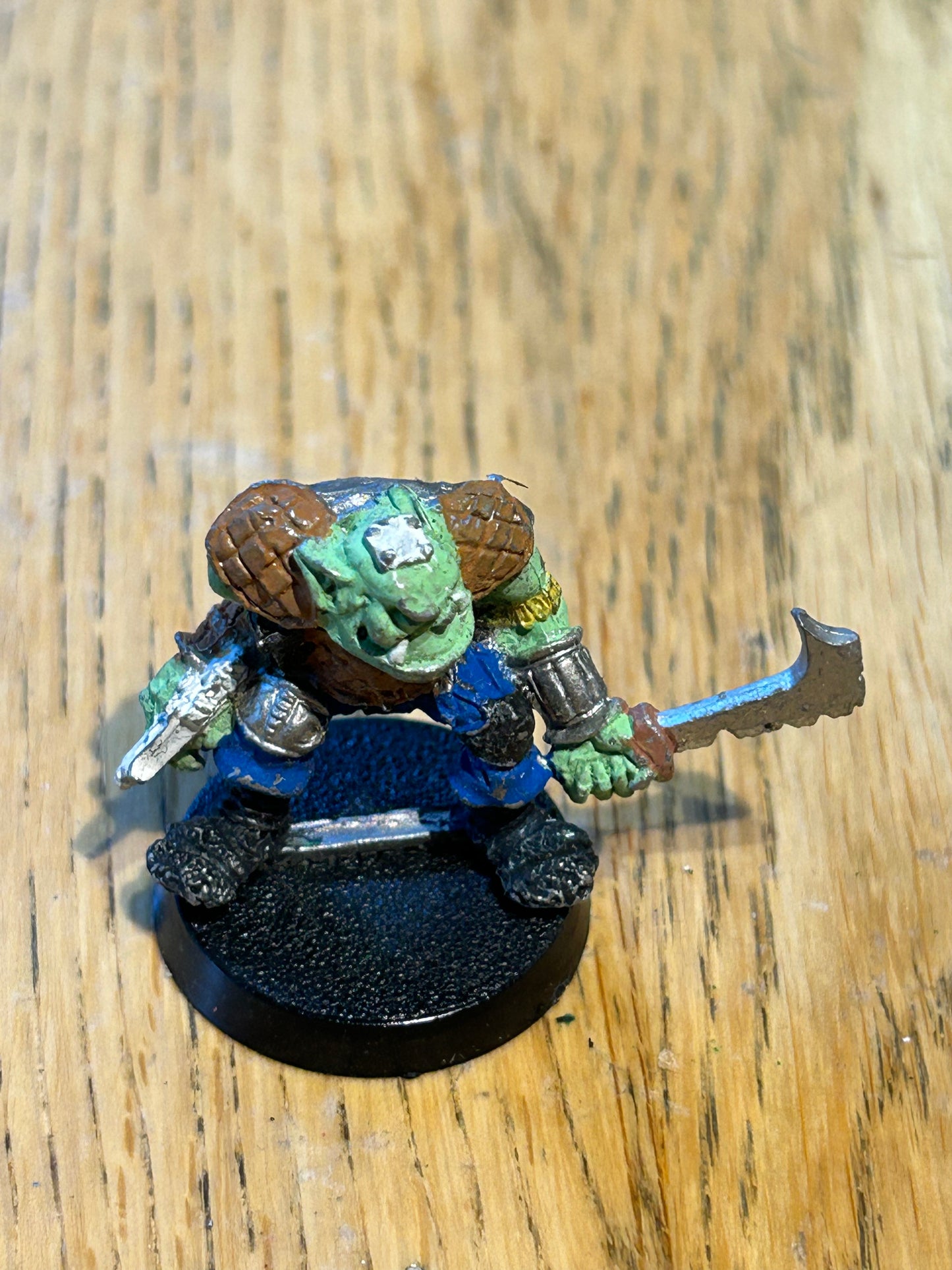 Ork Boy with Bolta & Gutrippa Citadel GW Rogue Trader 1980s Metal