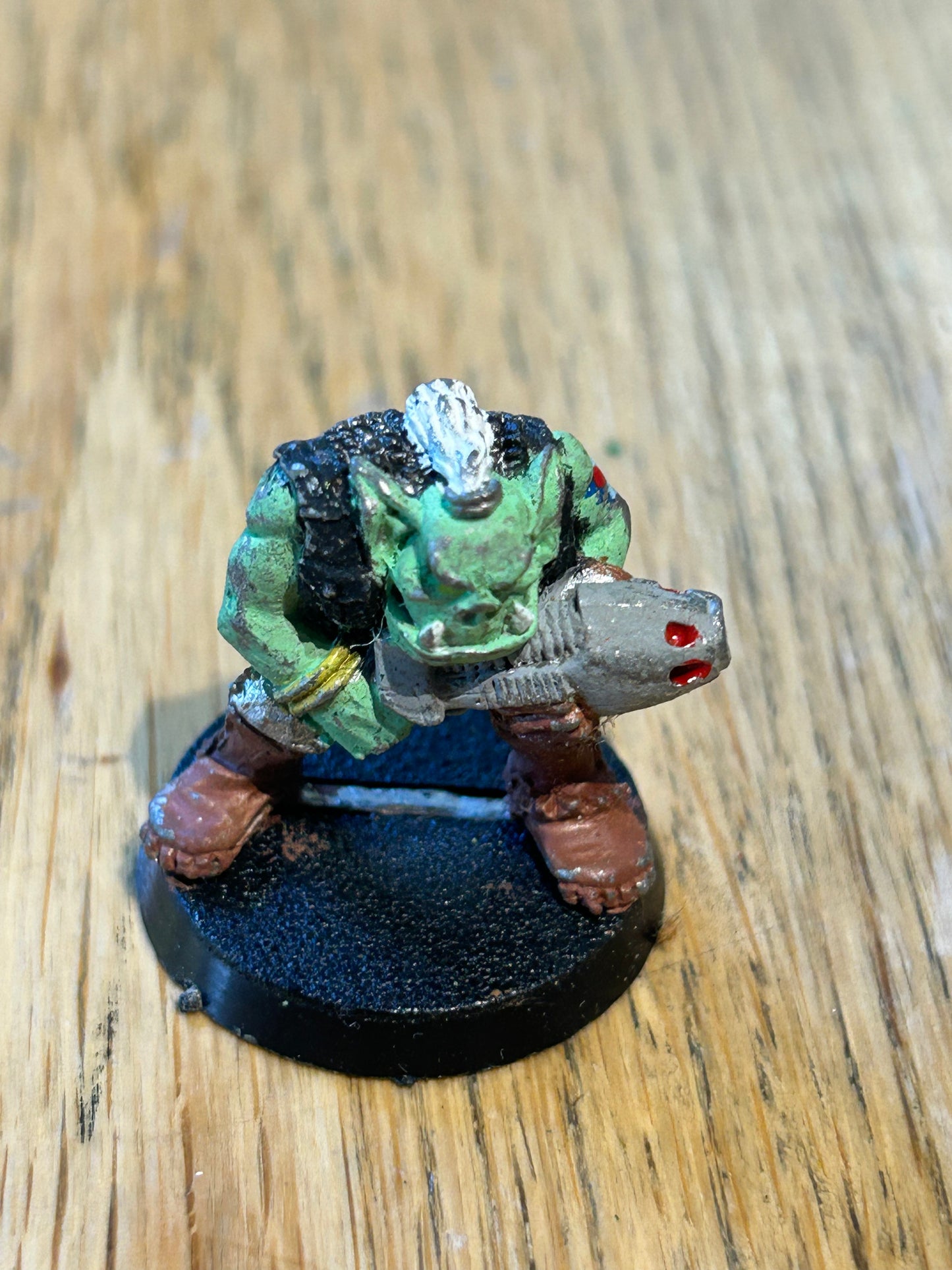 Citadel GW Rogue Trader Space Ork Boy with plasma gun warhammer 40k