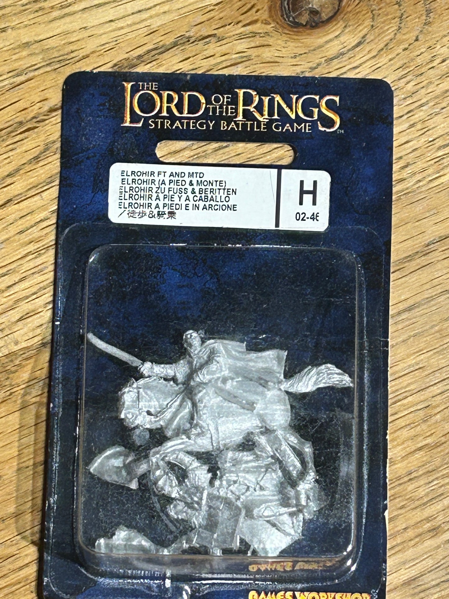 The Lords Of The Rings Elrohir ft and mtd Metal Warhammer Games Workshop Sealed