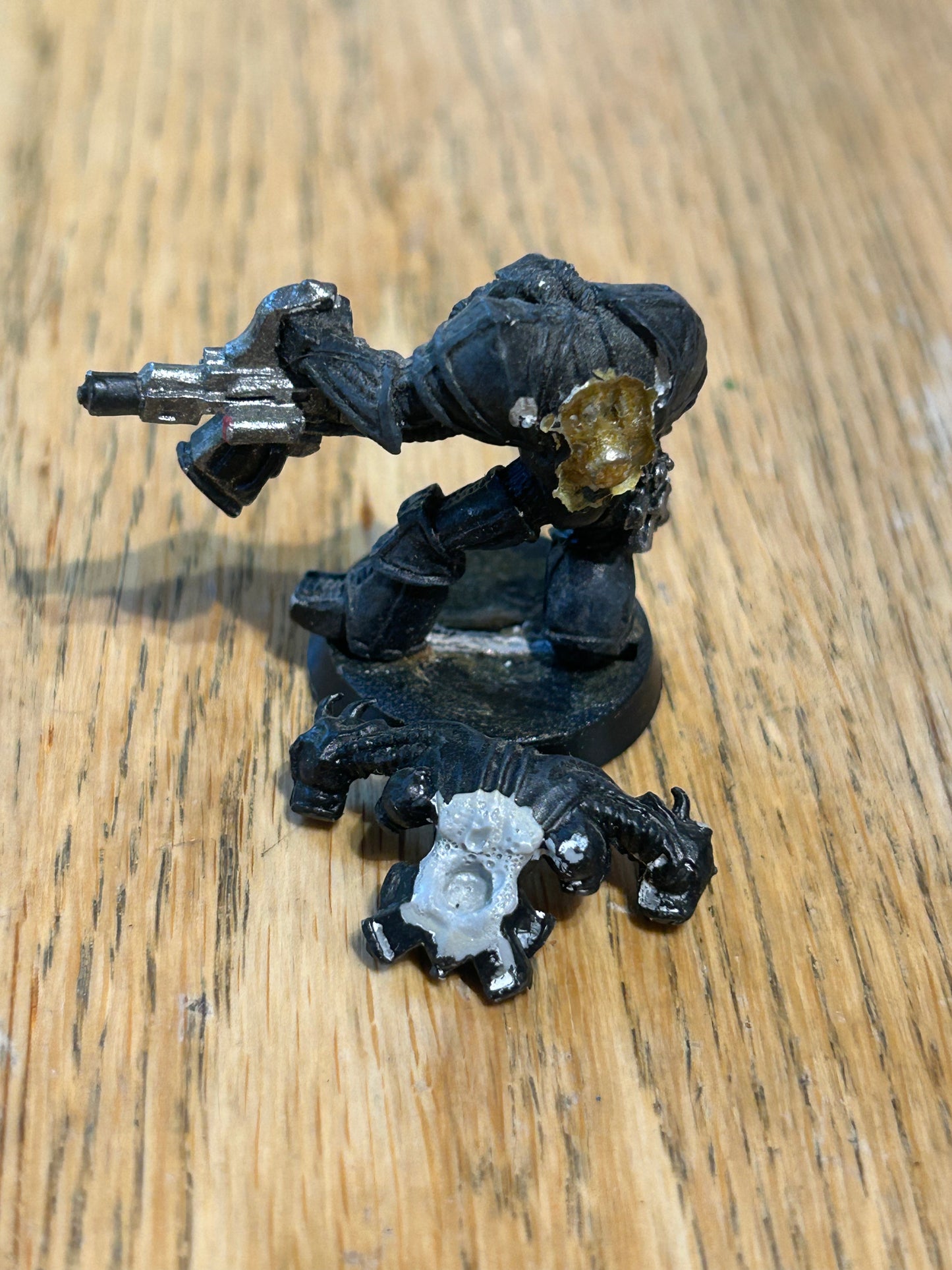 Games Workshop Warhammer 40k Rogue Trader Chaos Renegades Heavy Weapon heavy bolter Marine (with backpack)
