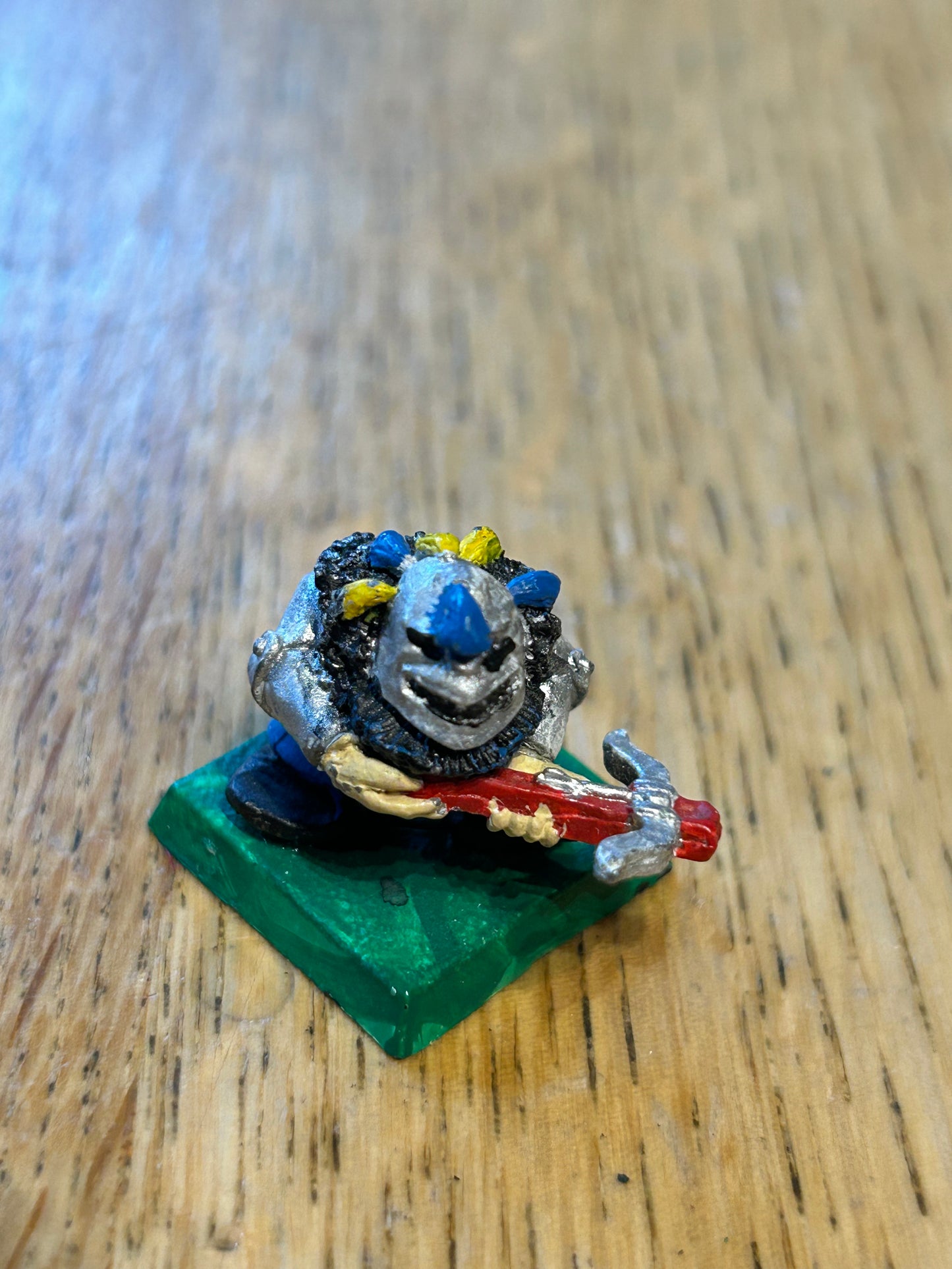 Warhammer fantasy marauder miniatures chaos dwarfs CD 19
Helmet, w. Crossbow
(MM90/5b)