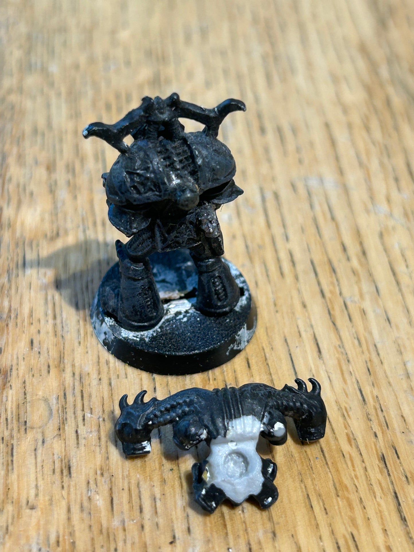 Vintage Warhammer 40k Chaos khorne Renegade with Bolter Metal with backpack
