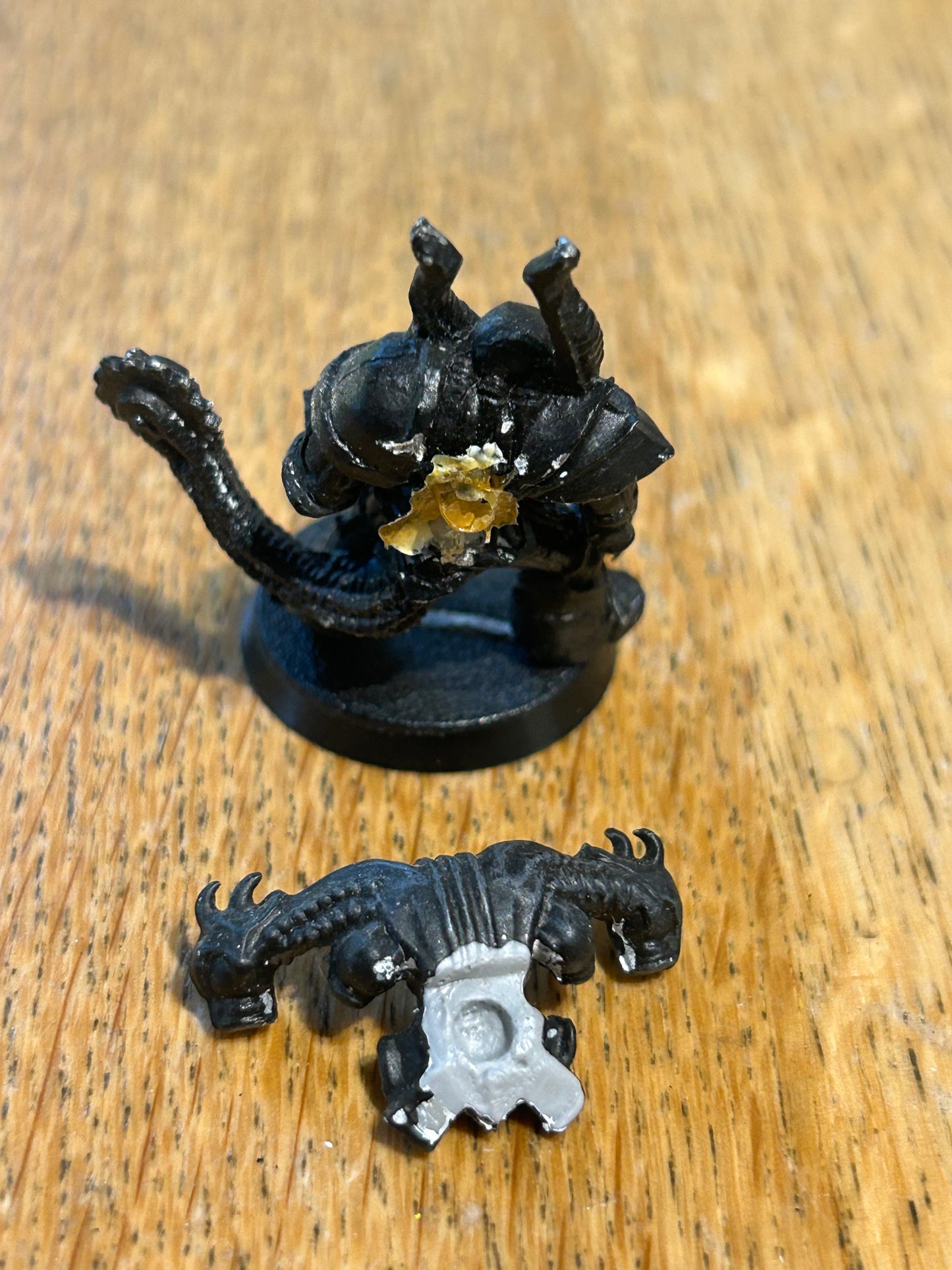 Vintage Warhammer 40k Chaos Renegade with power saw with backpack