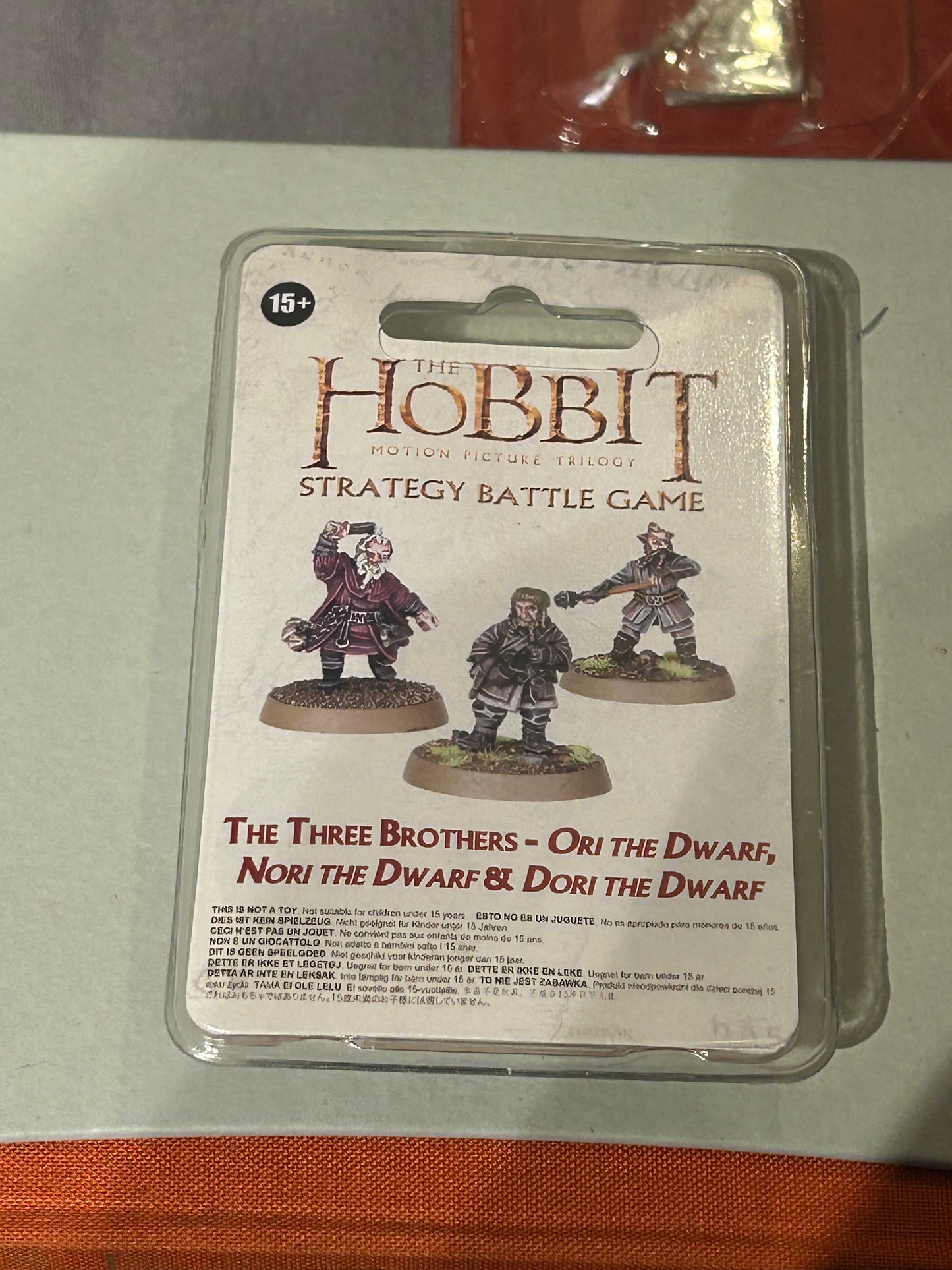 GW The Hobbit Nori the Dwarf, Dori the Dwarf, & Ori the Dwarf Pack New New sealed blister