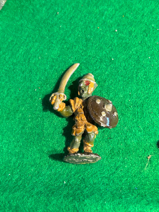 Citadel fiend factory red orc in plate armour with sword FF26