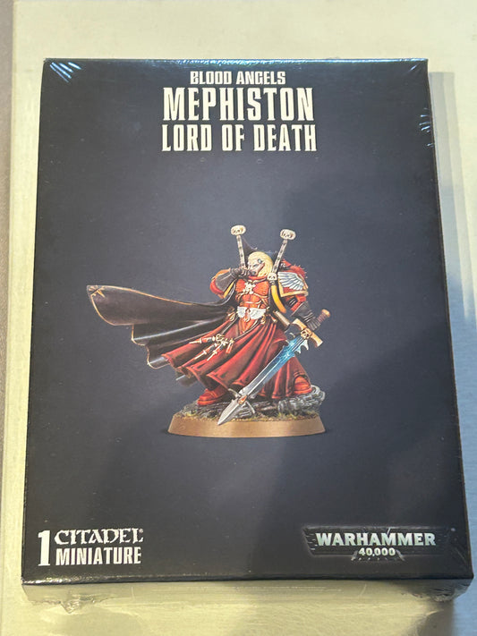 BLOOD ANGELS: MEPHISTON Lord of Death Warhammer 40k GAMES WORKSHOP new in sealed box