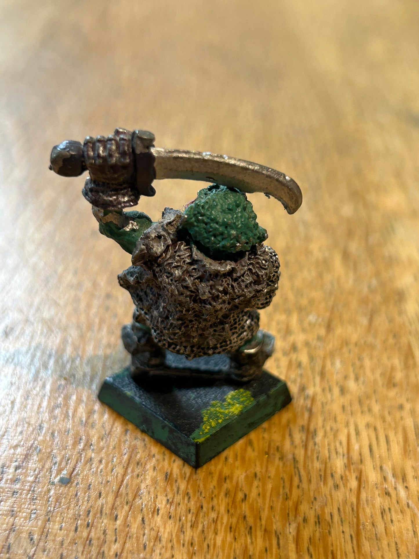 Iron claw orc with metal fist and and sword warhammer fantasy orcs and goblins