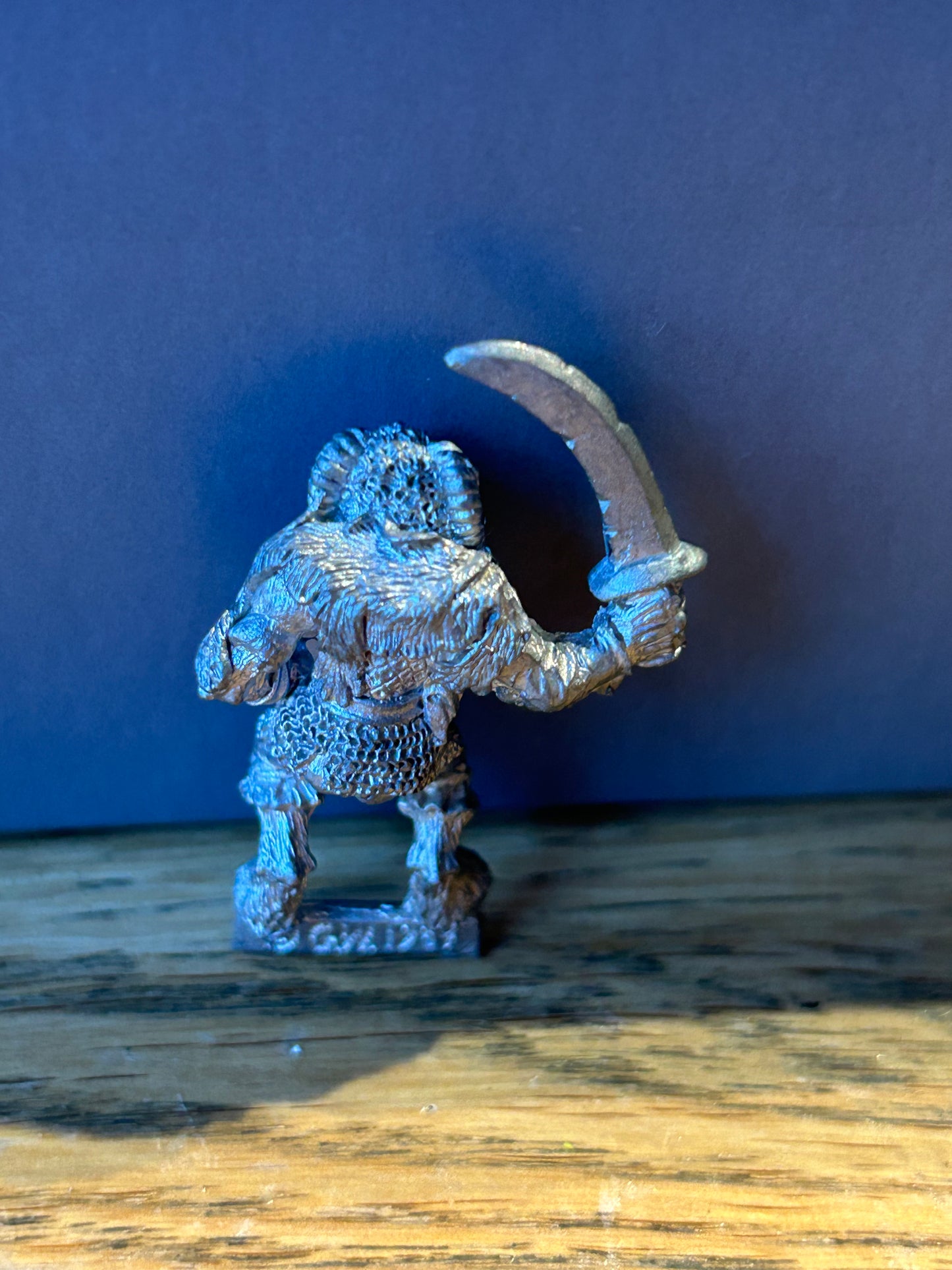 Realm Of Chaos Beastman with sword Bob Olley  Metal Citadel 80s Beastmen warhammer fantasy