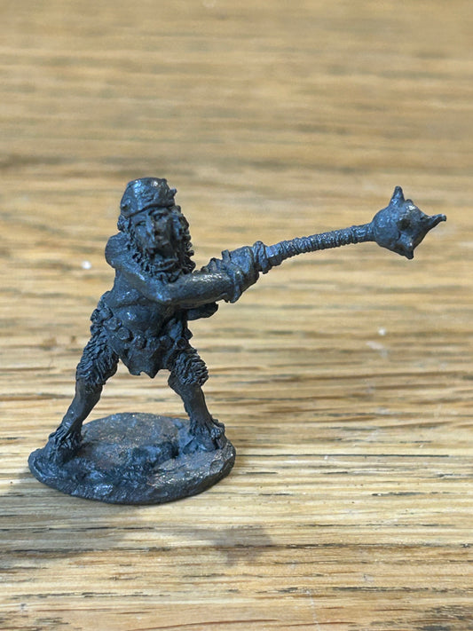 Citadel Miniatures Warhammer Runequest Attack of the Broo Broo battling with mace 1980s beastmen