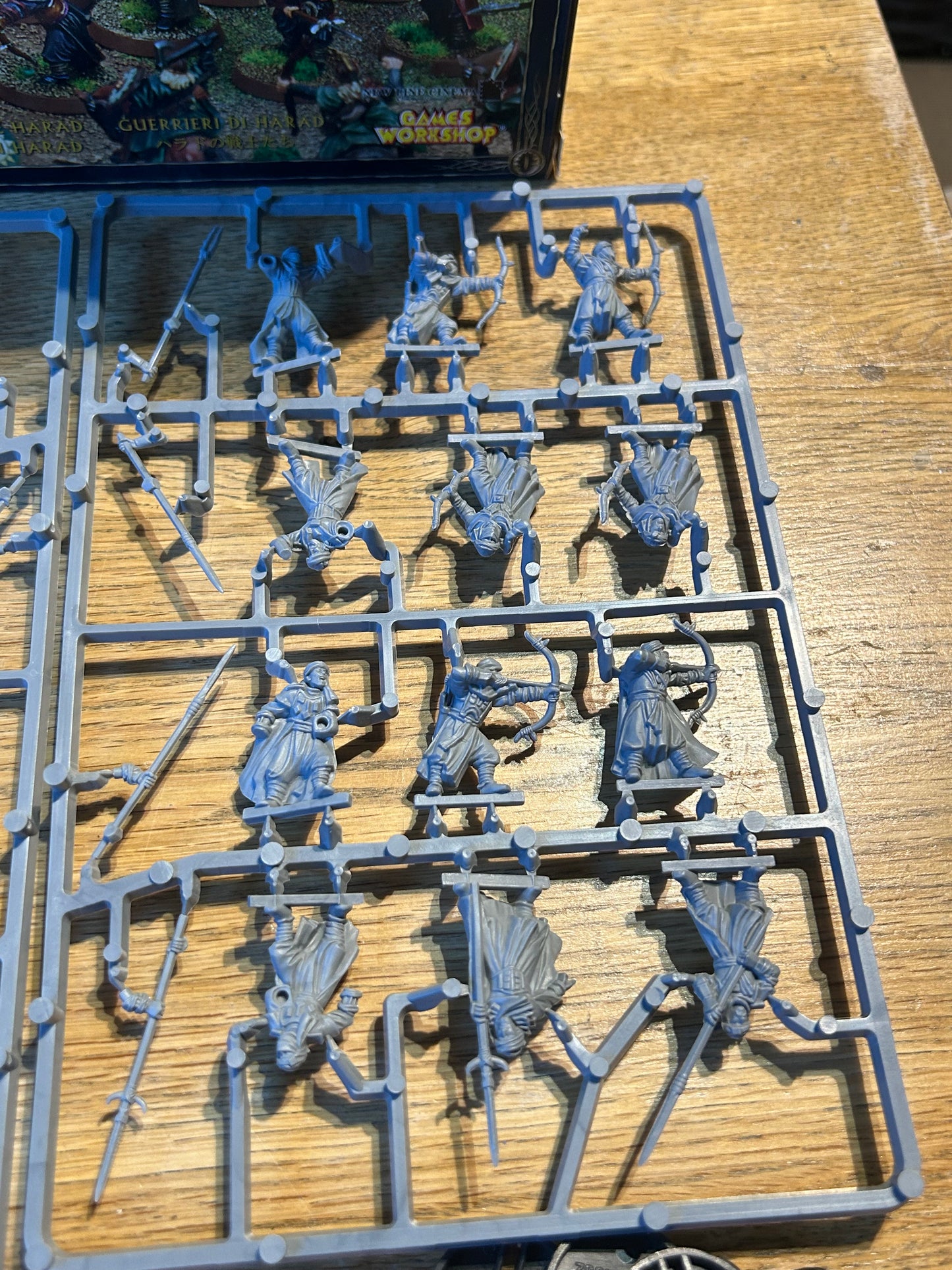 Haradrim Warriors box (18 on Sprue and five assembled so missing one) box has a little wear MESBG