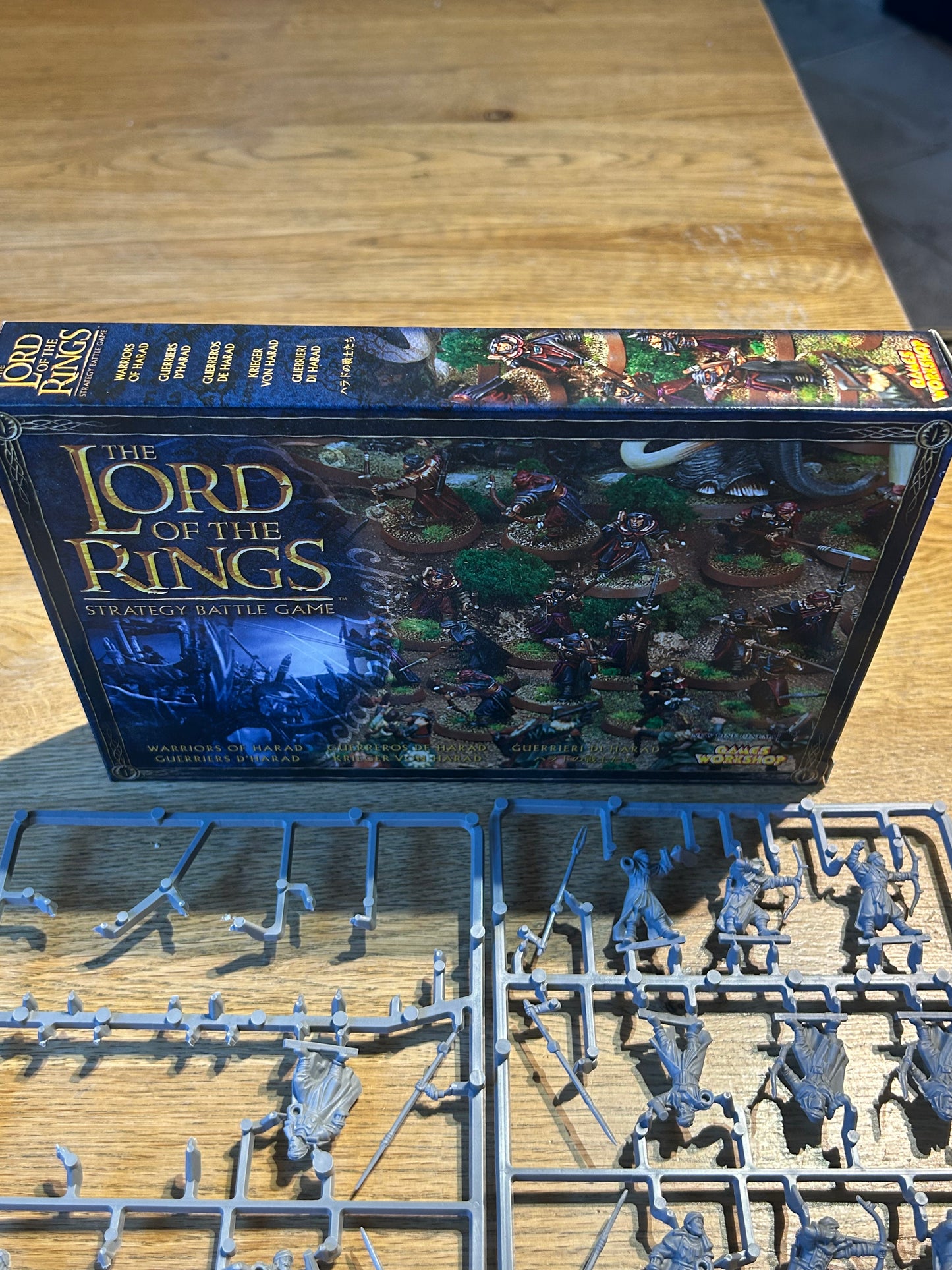 Haradrim Warriors box (18 on Sprue and five assembled so missing one) box has a little wear MESBG
