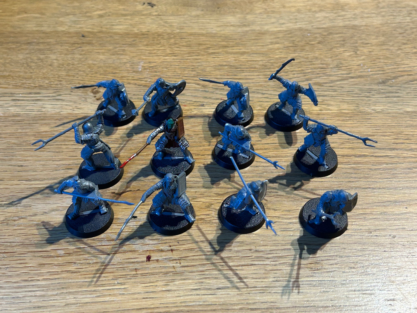 Moranno Orcs x12 (4 hand weapon and shield, 4 polearm and shield, 4 polearm)
MESBG