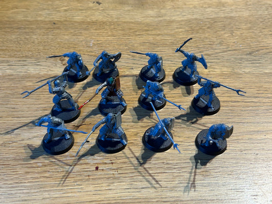 Moranno Orcs x12 (4 hand weapon and shield, 4 polearm and shield, 4 polearm)
MESBG