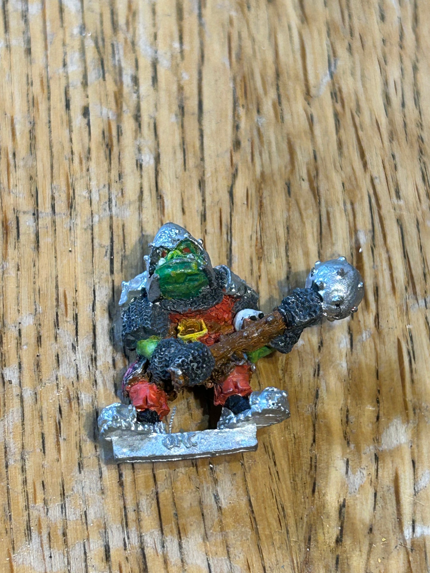 Warhammer fantasy ORC1 Orc Command Group champion  with mace