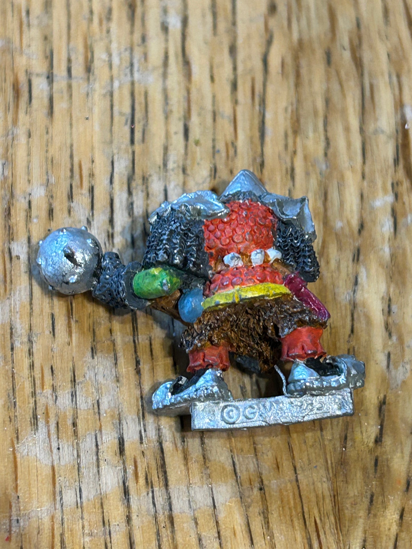 Warhammer fantasy ORC1 Orc Command Group champion  with mace