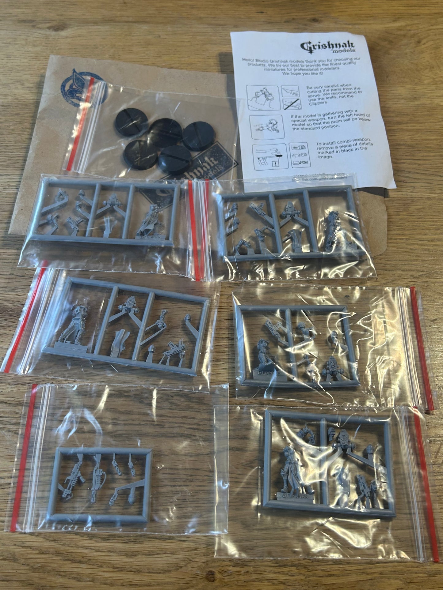 Warhammer 40k Sisters of Battle proxy Grishnak models war maidens squad of 5 on Sprue oop