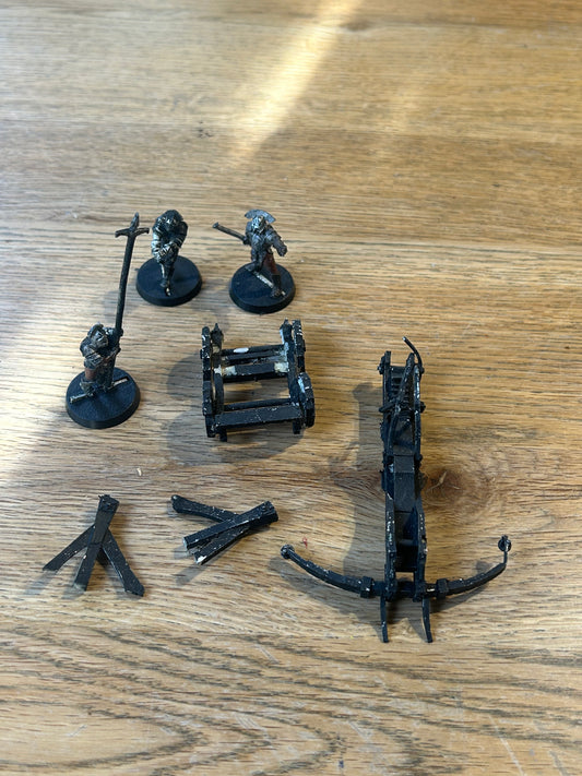 Middle Earth MESBG LOTR Uruk Hai Siege Assault Ballista Metal Games Workshop (missing one winch)