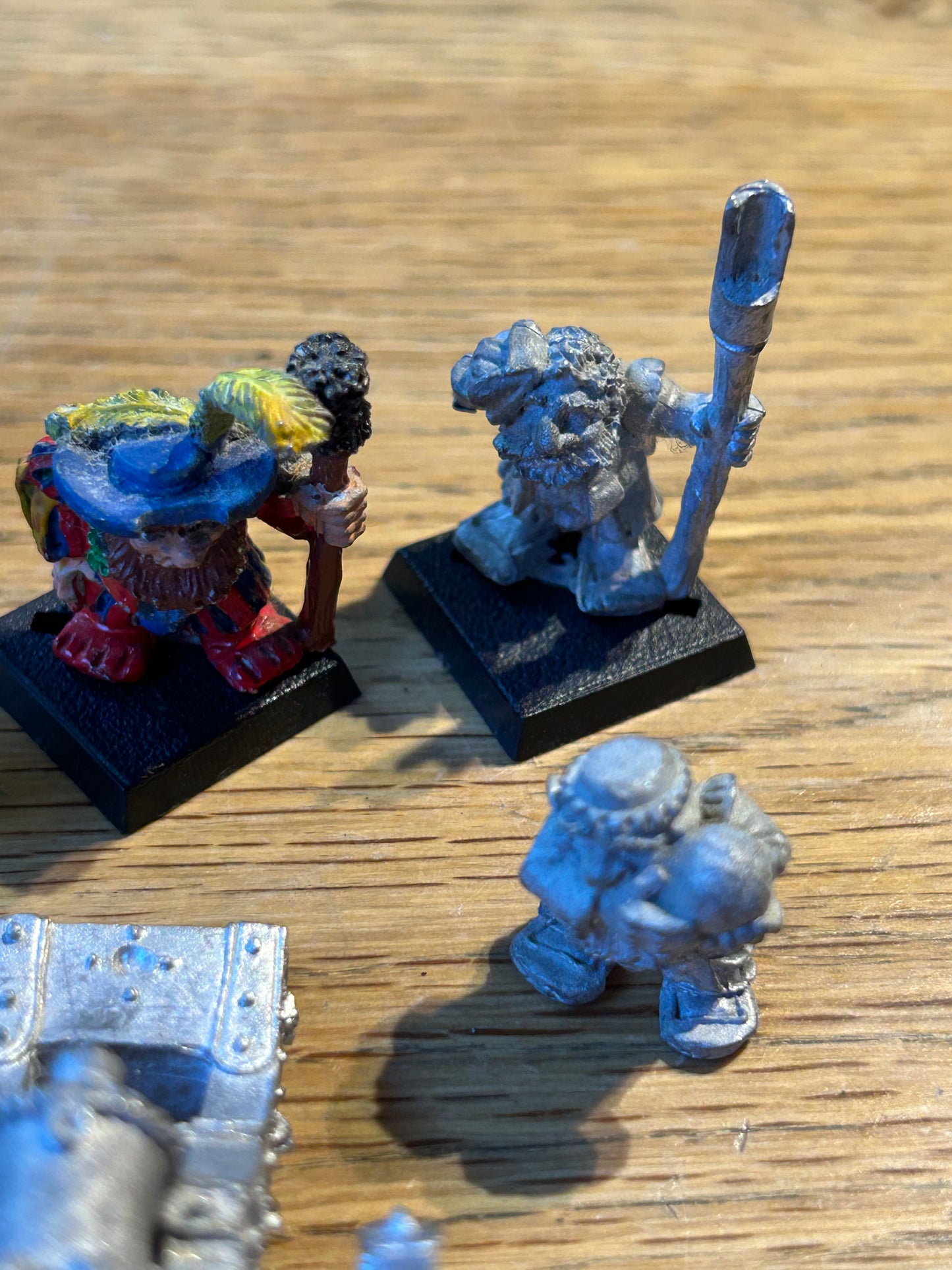 Warhammer fantasy marauder dwarf cannon / siege gun MM13 (missing the stool and one crewman has no tab) includes the original metal wheels