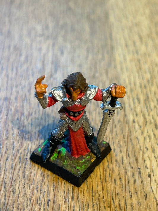 Citadel Warhammer Wood Elves Caelga Sorrowblade Elf Captain Sword Command 1987