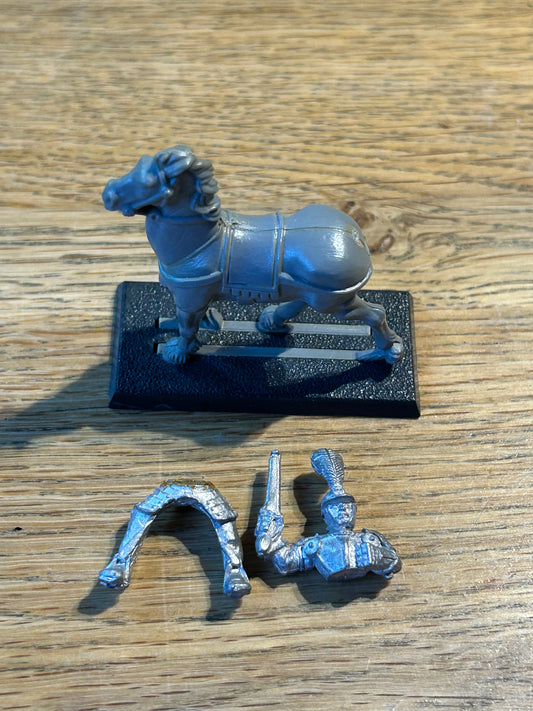 Pistolier Outrider The Empire Citadel Warhammer Fantasy Old World Metal Rider and horse
