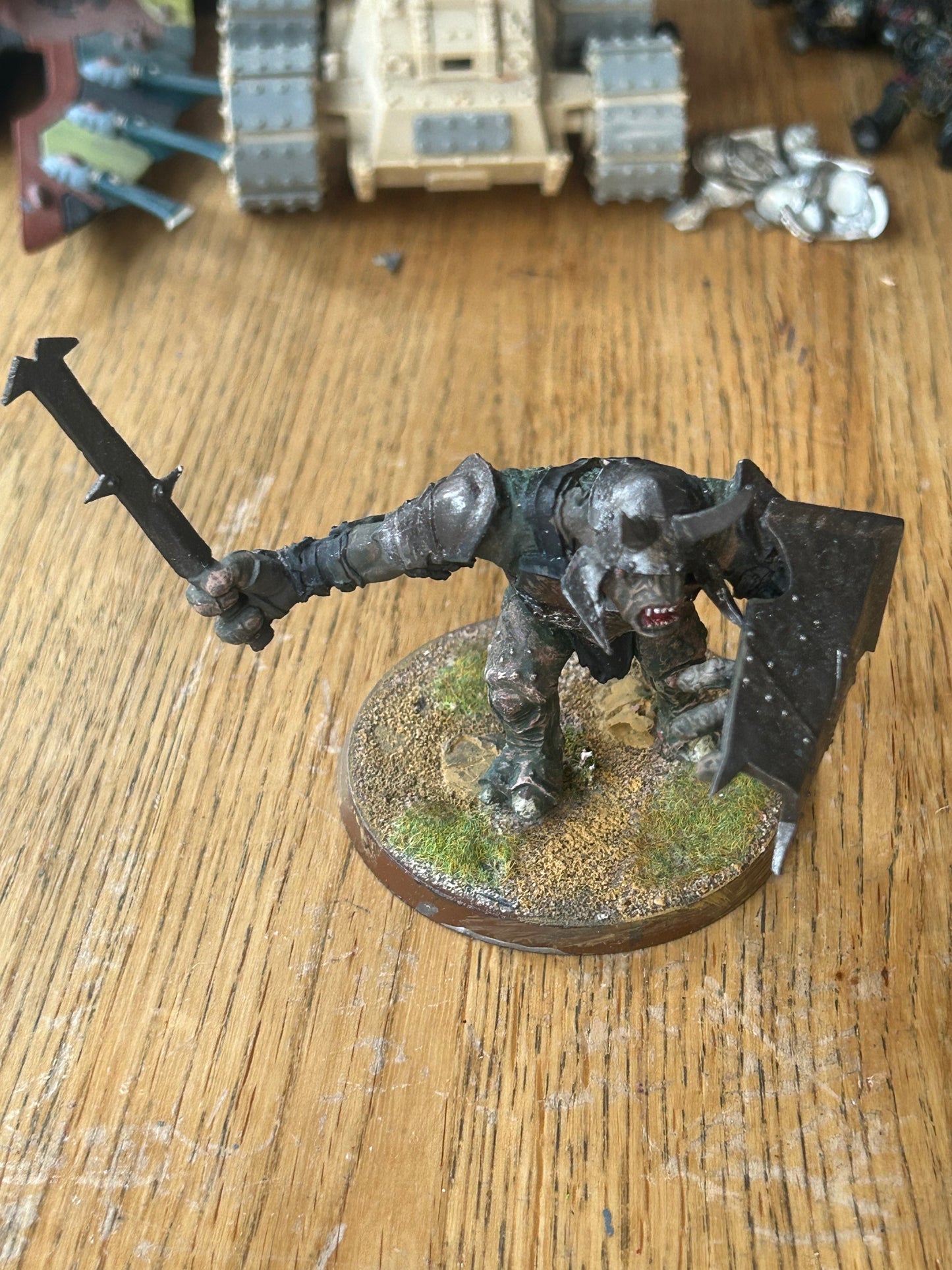 Lord of the Rings Mordor armoured Troll metal