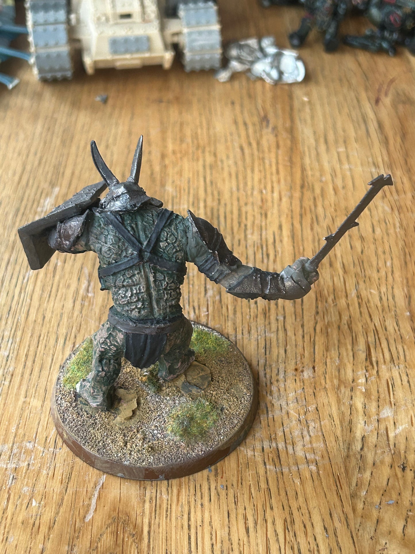 Lord of the Rings Mordor armoured Troll metal