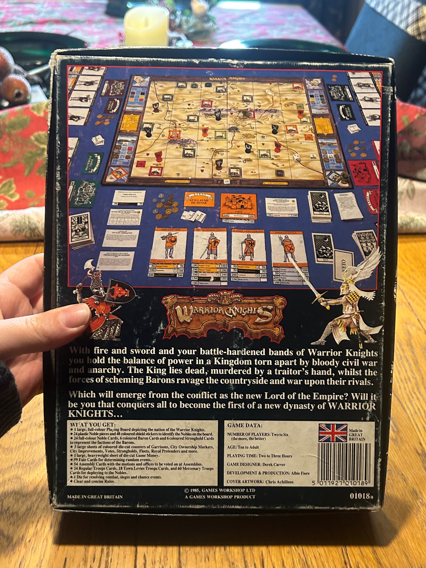 Games Workshop Warrior Knights Medieval Strategy Board Game (missing rules)