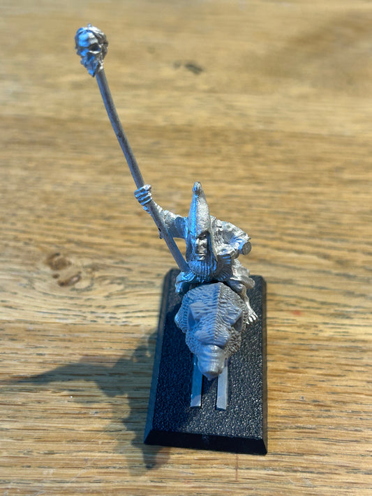 Warhammer Chaos Dwarf Dwarves hobgoblin wolf rider standard bearer (wolf needs a tail)
