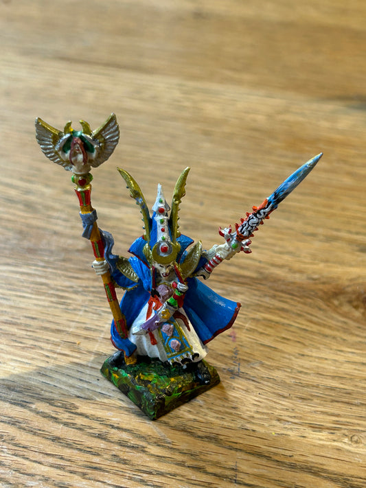Vintage Warhammer High Elves 'Teclis High Elf Mage' 1990s Metal