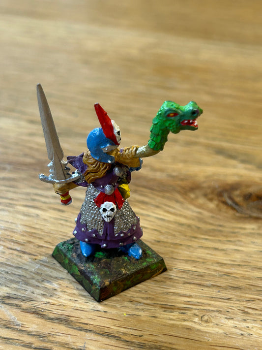 Warhammer fantasy dark elves Command group musician horn blower