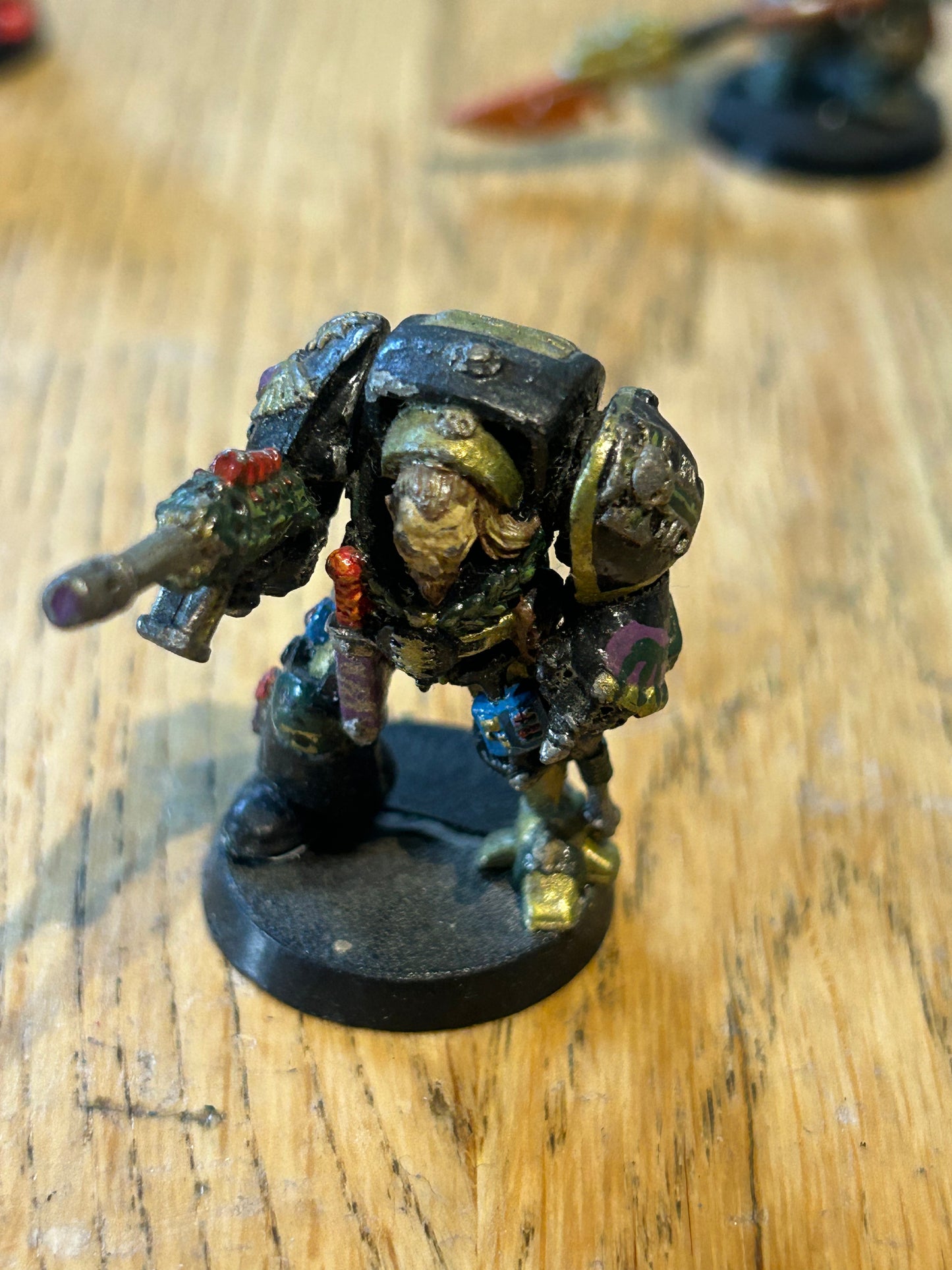Warhammer 40k, Inquisitor Terminator,, Rogue Trader, Games Workshop psycannon and power fist with digital weapons
