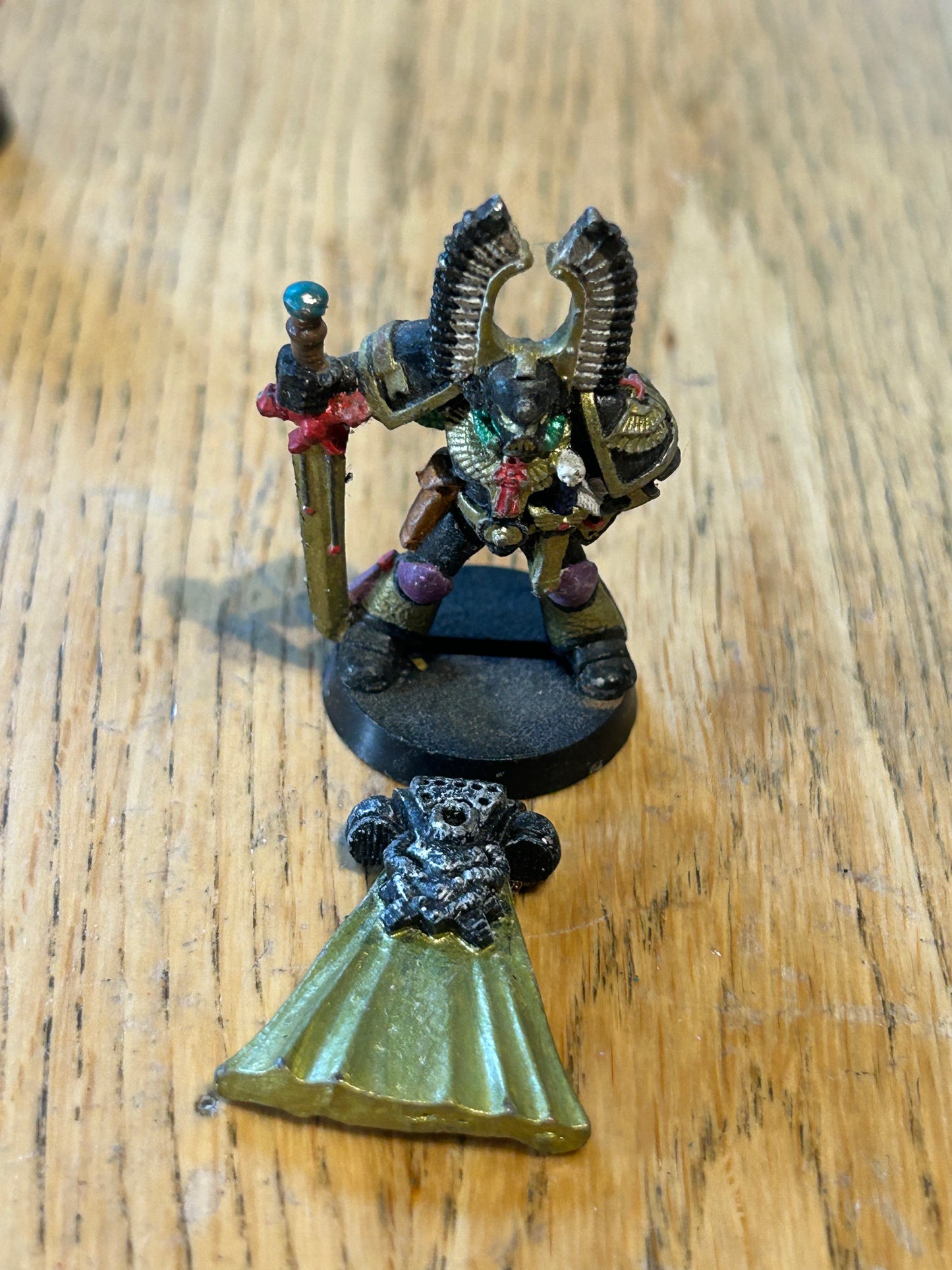 warhammer 40k dark angels metal Captain Oop Rogue Trader