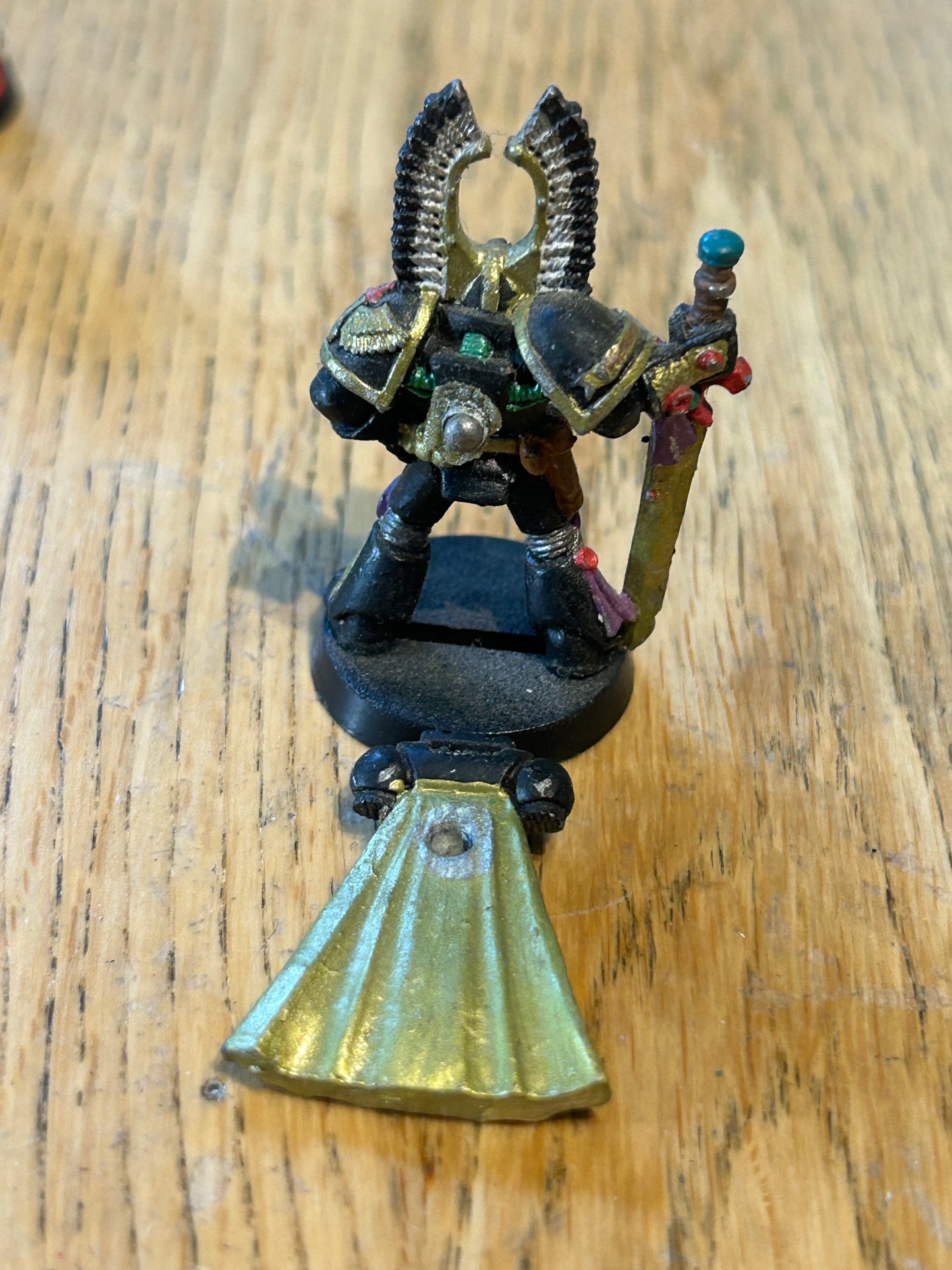 warhammer 40k dark angels metal Captain Oop Rogue Trader