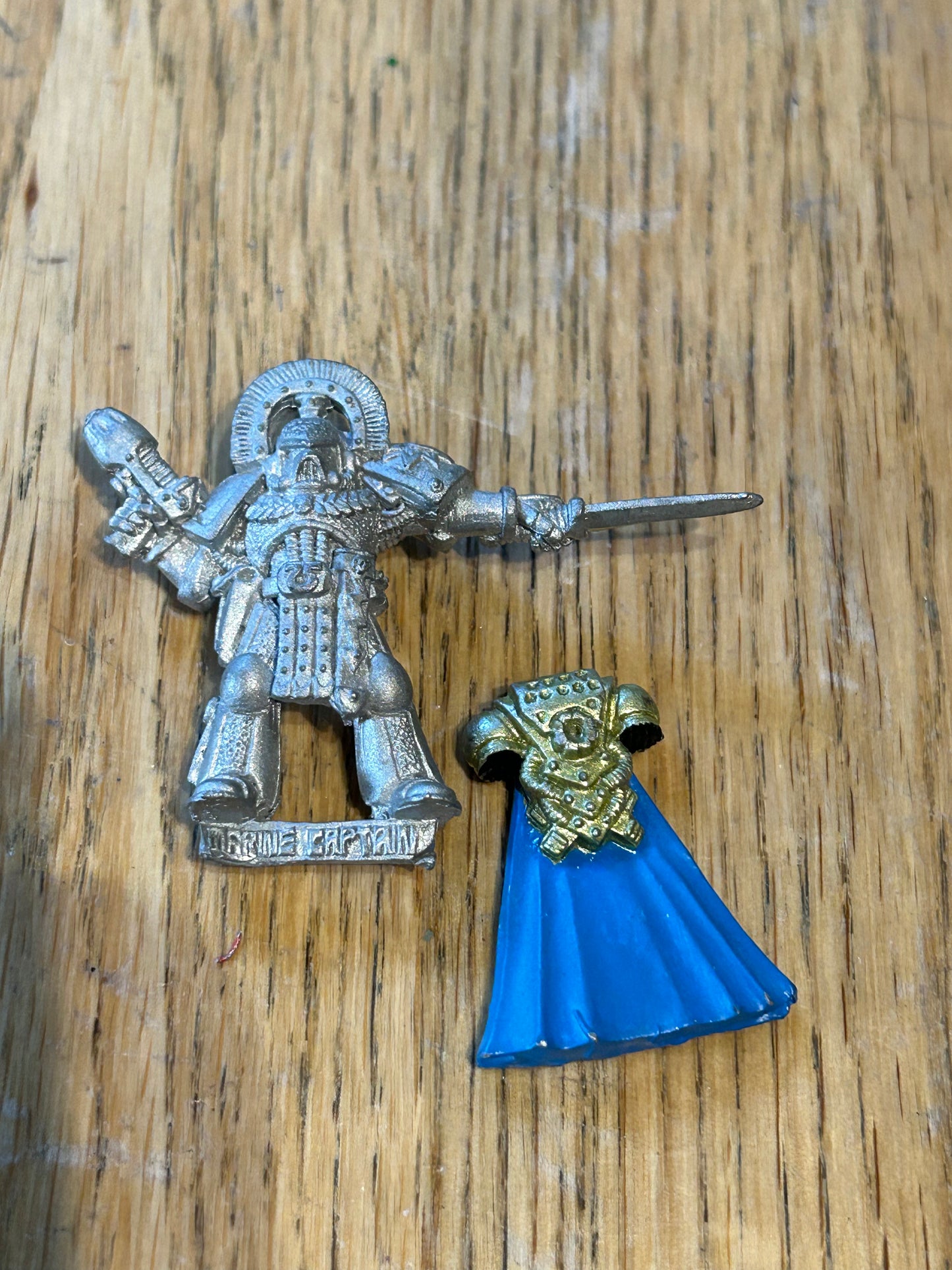 Space Marine Ultramarine Captain Metal 40k Citadel 2nd Ed Rogue Trader