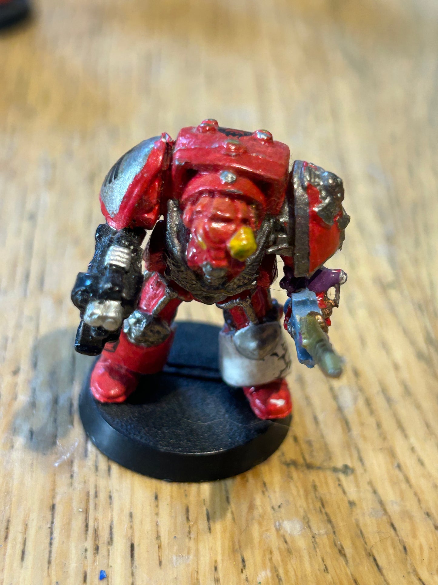 Warhammer 40K Metal ROGUE SPACE MARINE TERMINATOR SERGEANT with sword and stormbolter
