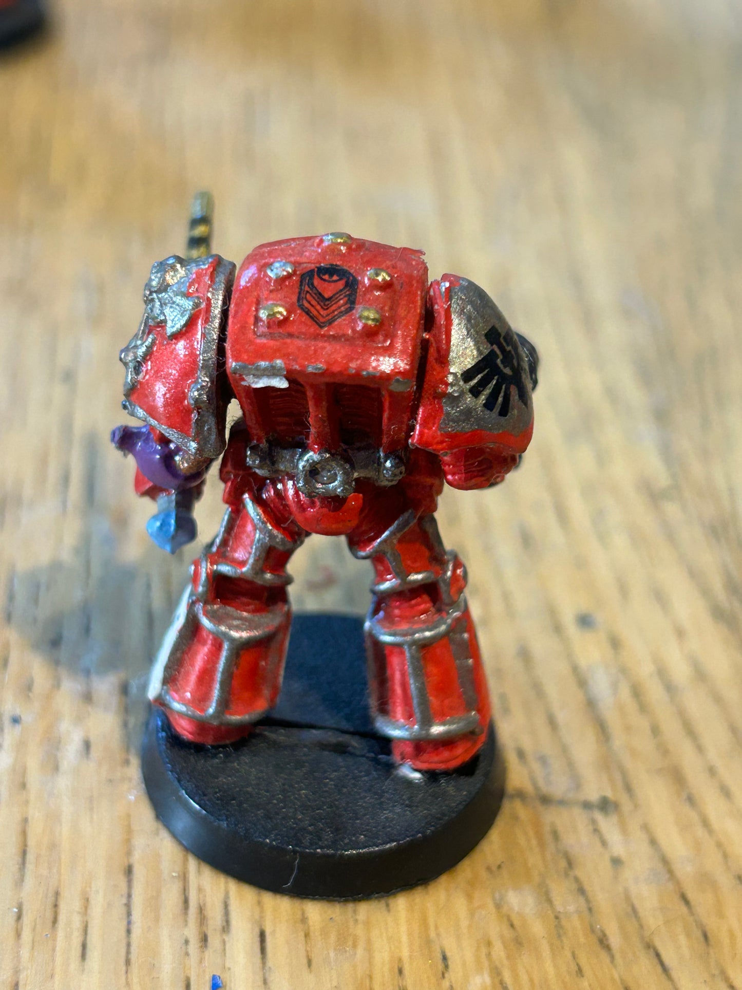 Warhammer 40K Metal ROGUE SPACE MARINE TERMINATOR SERGEANT with sword and stormbolter