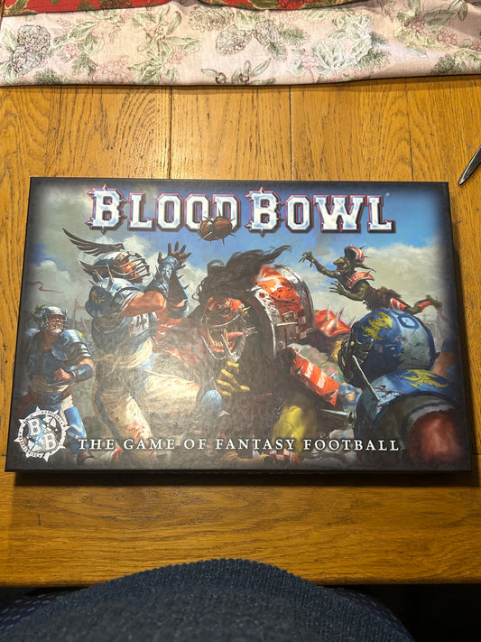 Blood bowl 4th edition boxed game (just the board, dugouts and transfers) no teams, rules or components.