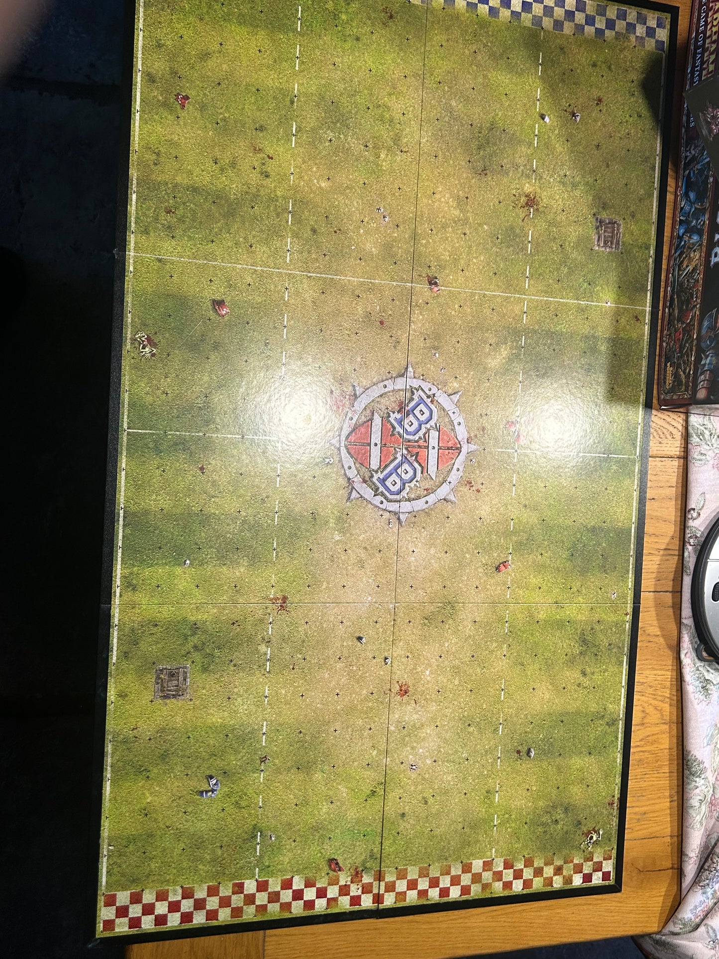 Blood bowl 4th edition boxed game (just the board, dugouts and transfers) no teams, rules or components.