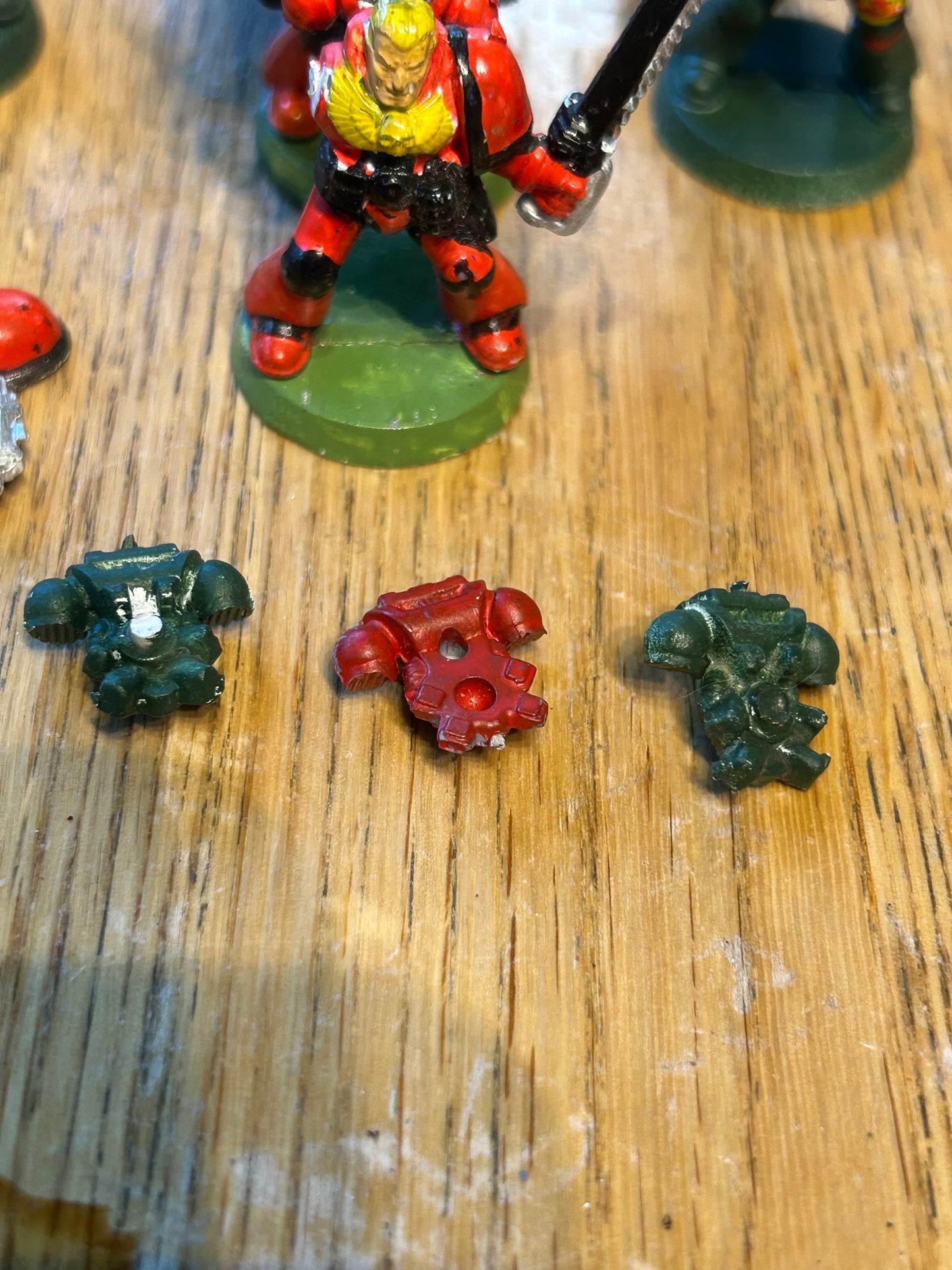 Warhammer 40k space marine plastic tactical squad (one non-original backpack and two backpacks have their tabs broken)