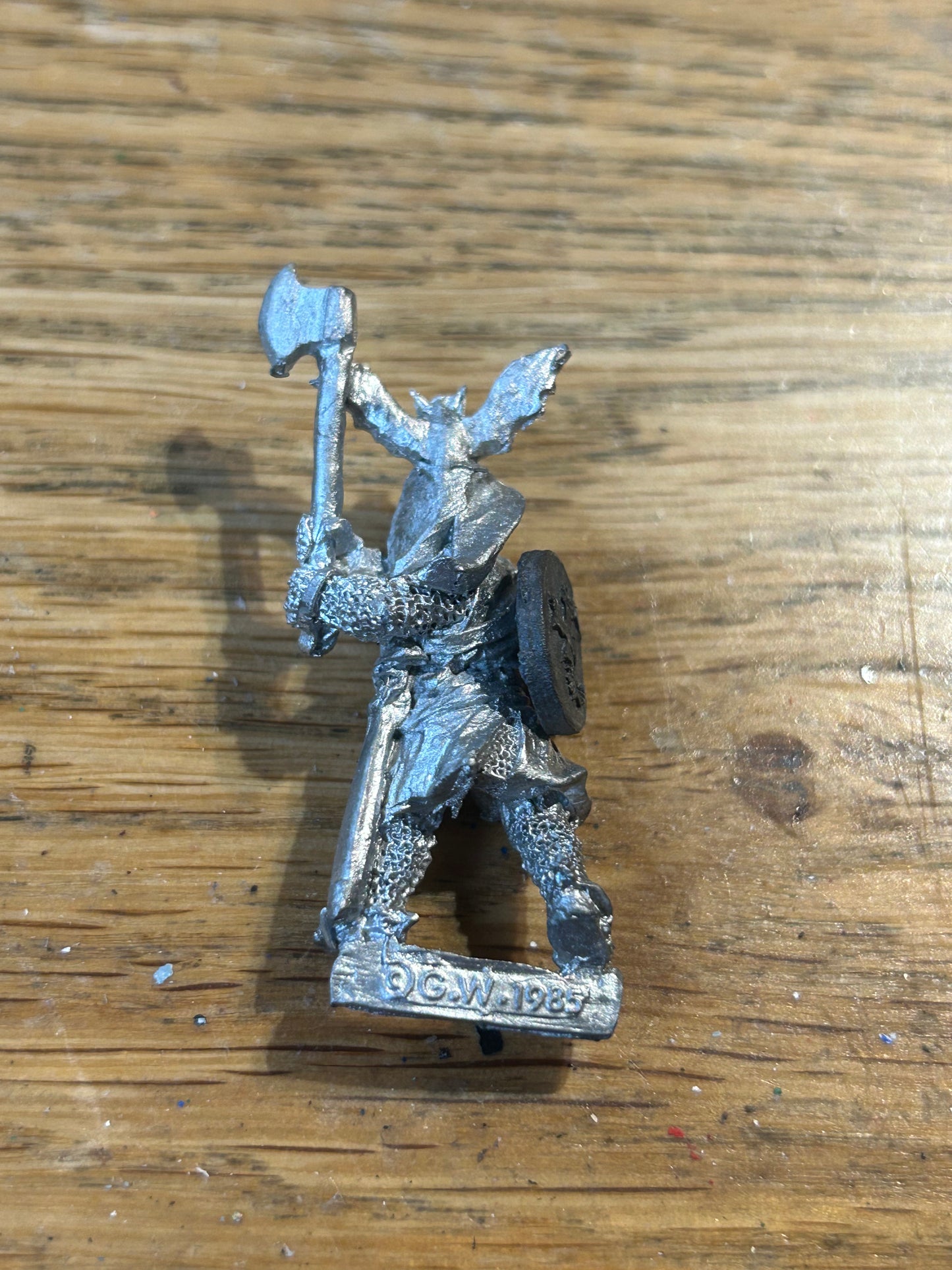 Citadel Warhammer - Men-at-arms - C26 / F9 - manfred- 1985 - Metal - OOP bretonnian
