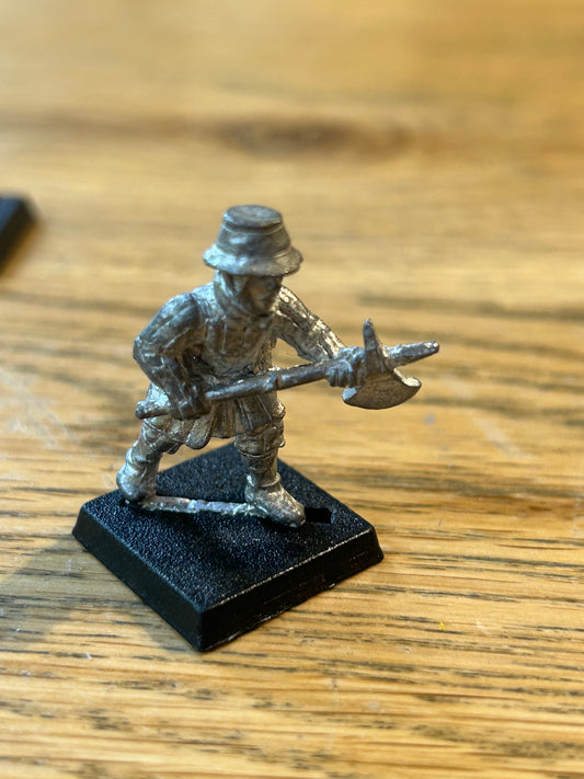 WARHAMMER CITADEL 80s F4 FEUDAL STILSON AXE KNIGHT EMPIRE BRETONNIAN FIGHTER