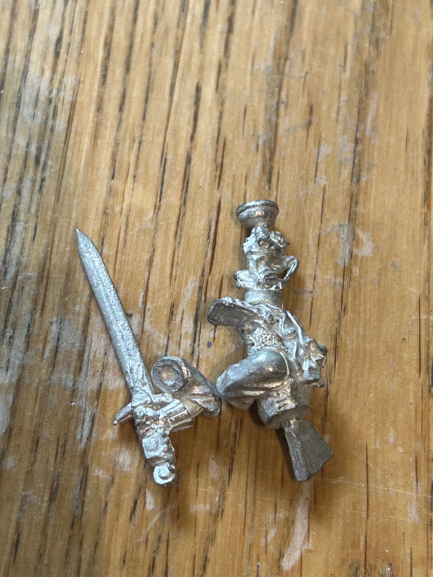 Metal Grail Knight Hero with Two Handed Sword, Aloys de Montjoie, Perilous Quest (body and sword only) (2 available)