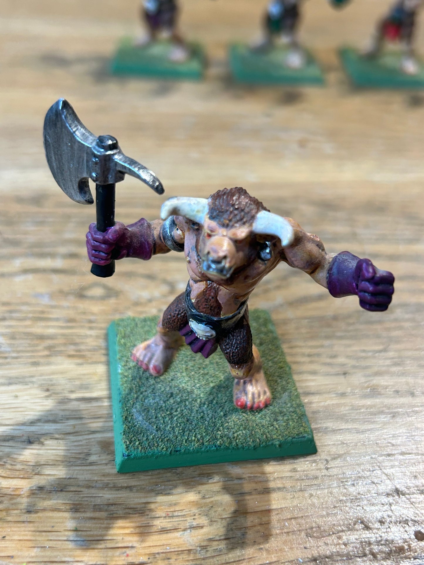 Warhammer Fantasy Quest Talisman Minotaur With axe 90's Plastic