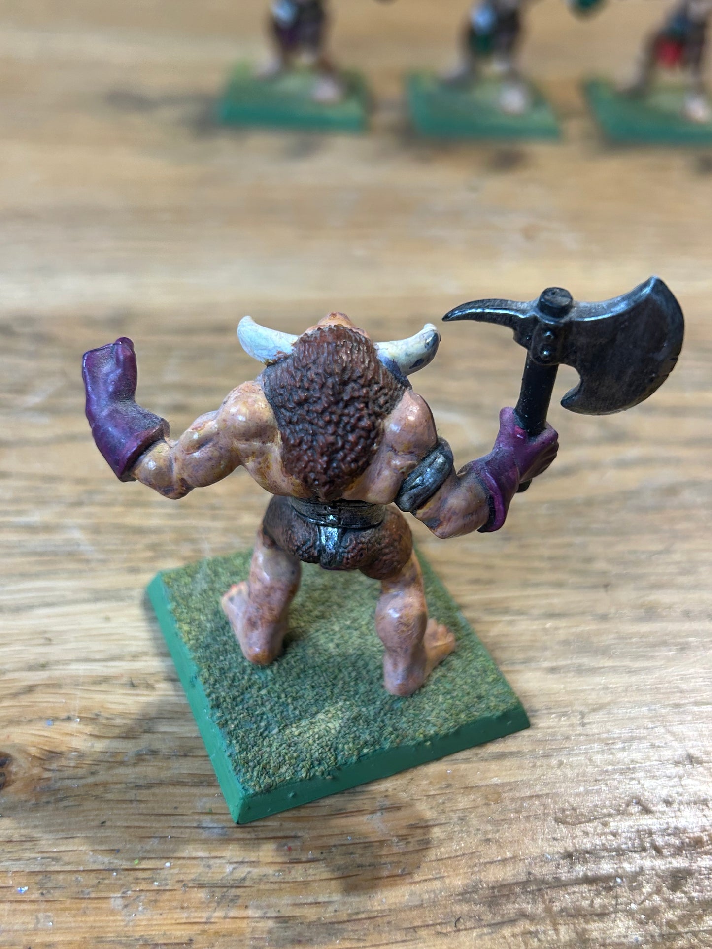 Warhammer Fantasy Quest Talisman Minotaur With axe 90's Plastic