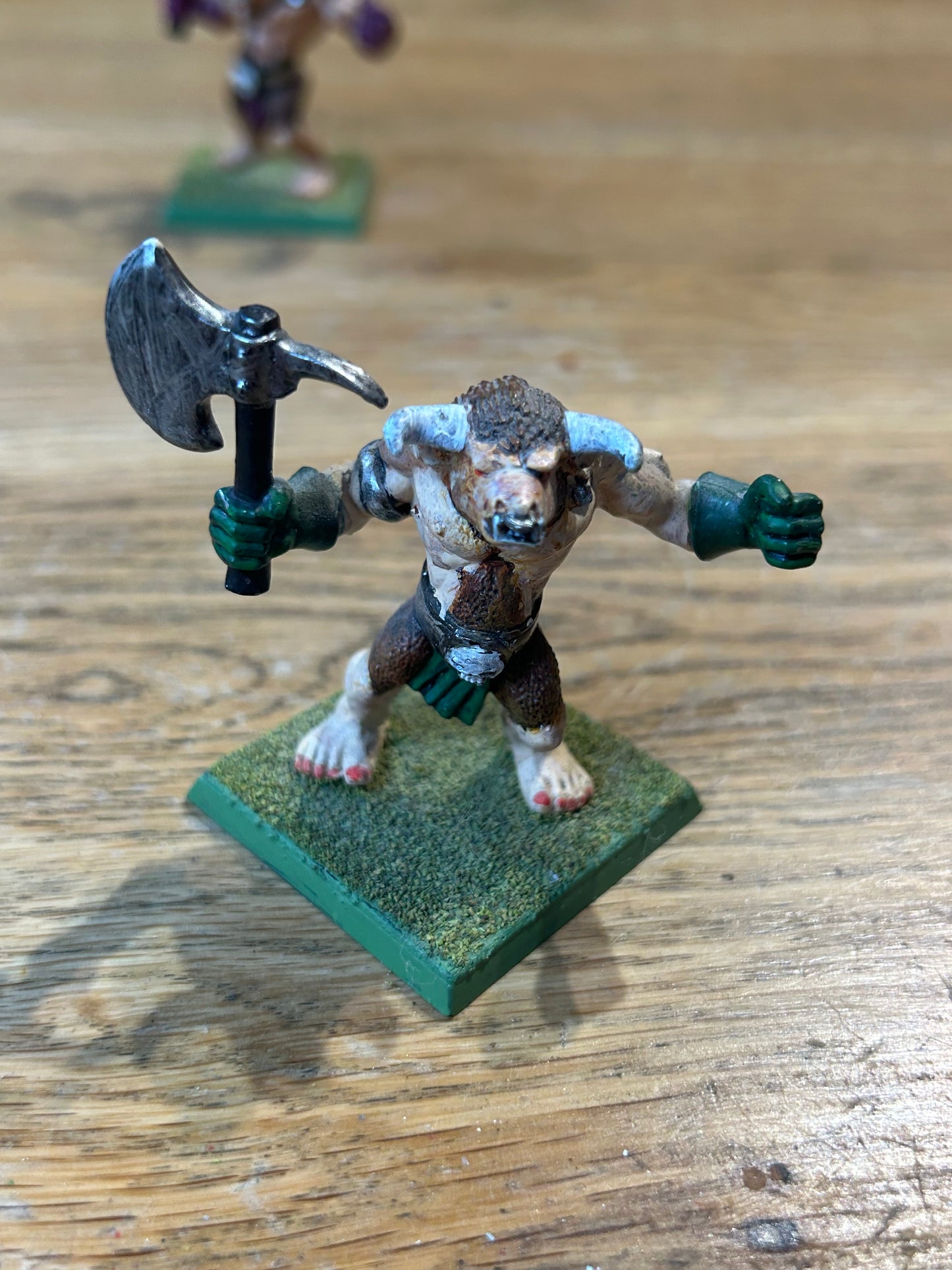 Warhammer Fantasy Quest Talisman Minotaur With axe 90's Plastic
