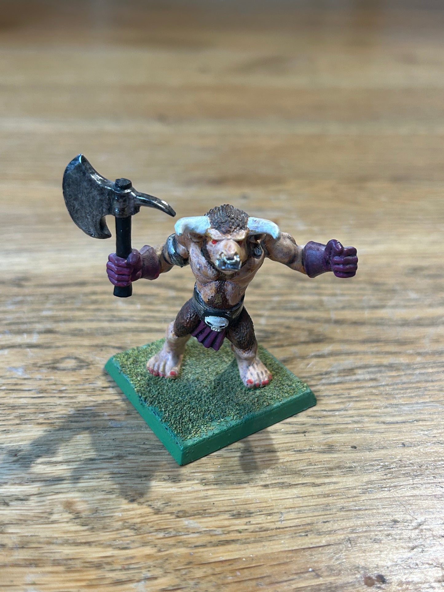 Warhammer Fantasy Quest Talisman Minotaur With axe 90's Plastic