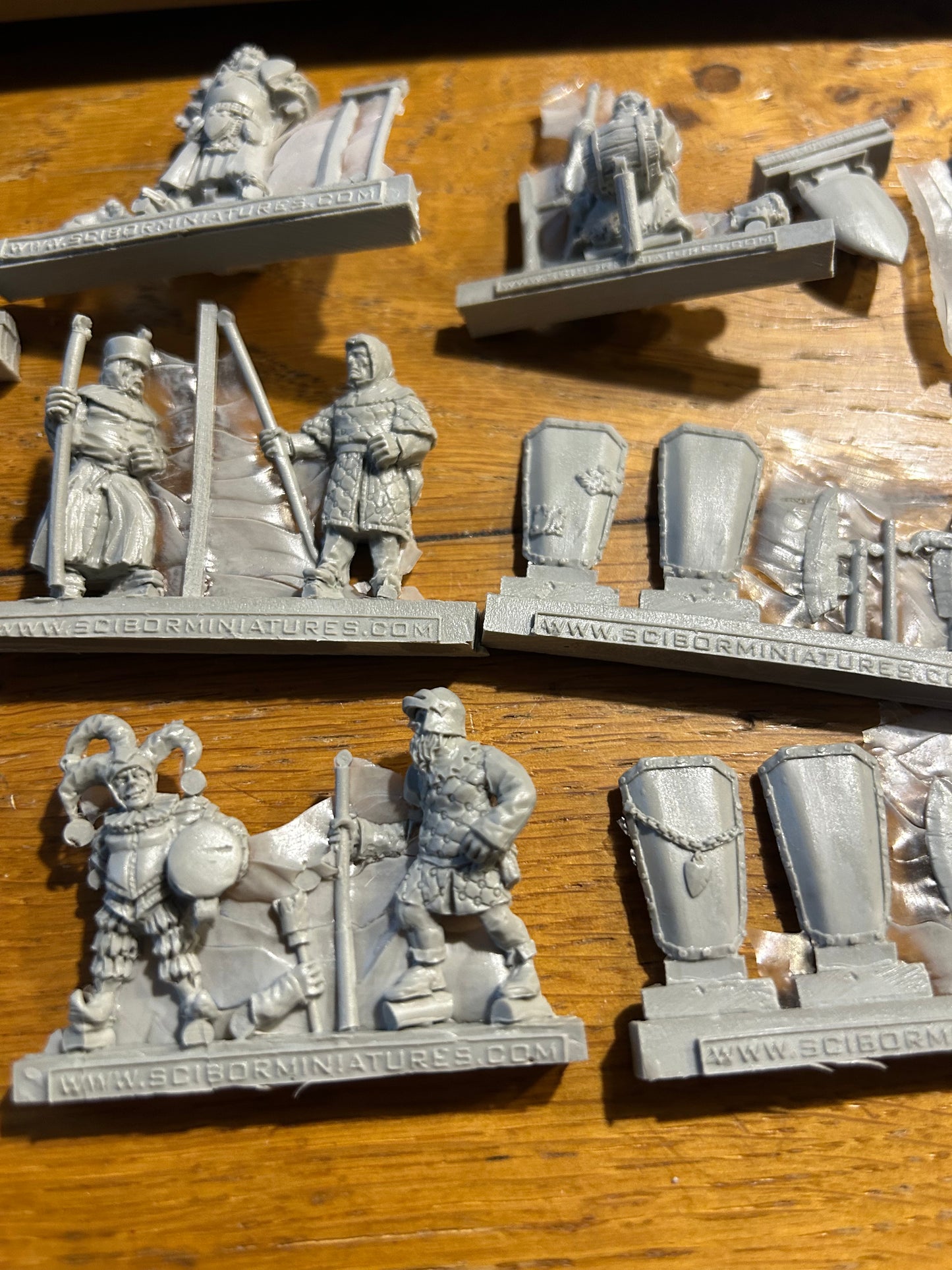 Scibor miniatures town guard set 12 guardsmen including the command, with scenic bases