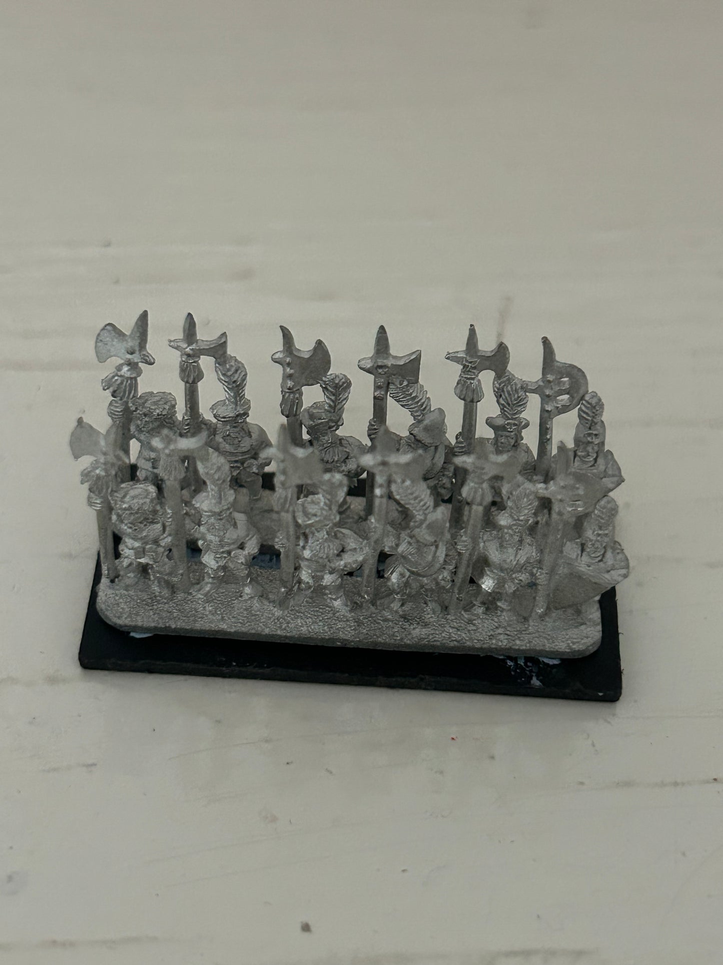 Warhammer Warmaster: Empire Halberdiers base (unpainted oop metal)