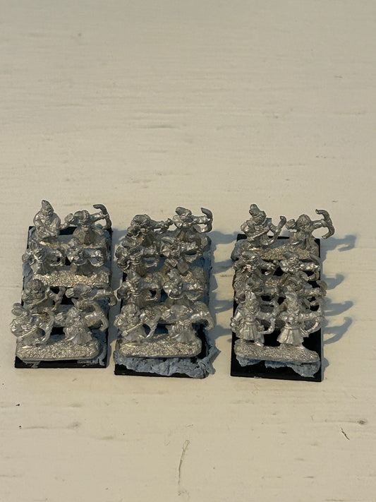 Warmaster 10mm Kislev Bowmen Regiment Metal OOP Games Workshop Archers 3 bases (lot 1)