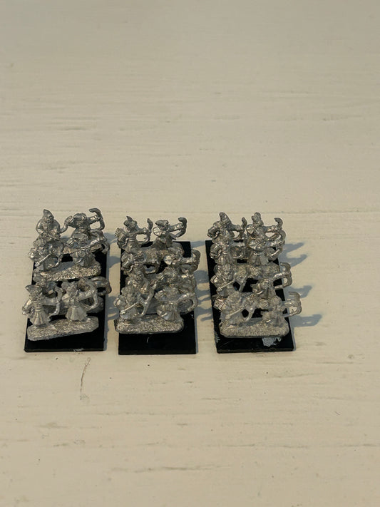 Warmaster 10mm Kislev Bowmen Regiment Metal OOP Games Workshop Archers 3 bases (lot 3)